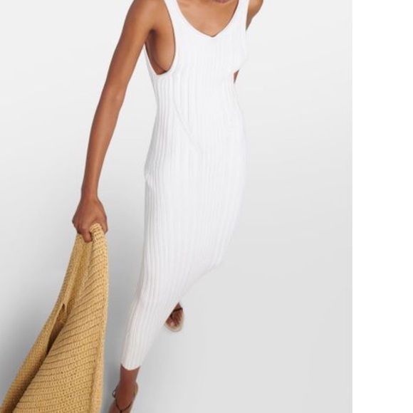 KHAITE White 'The Ottilie' Midi Dress - Picture 7 of 16